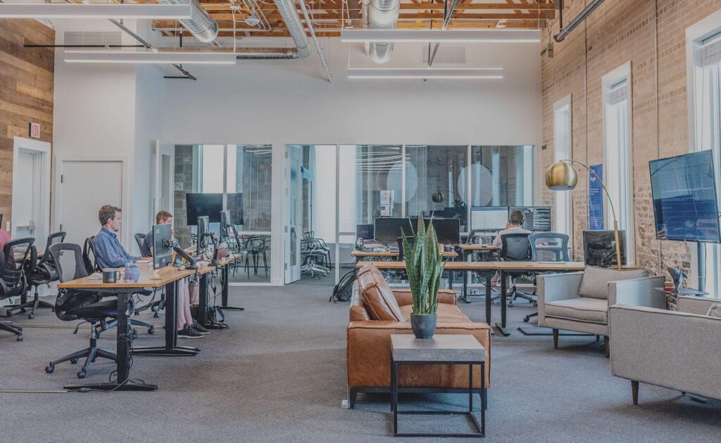 Business Office with computers